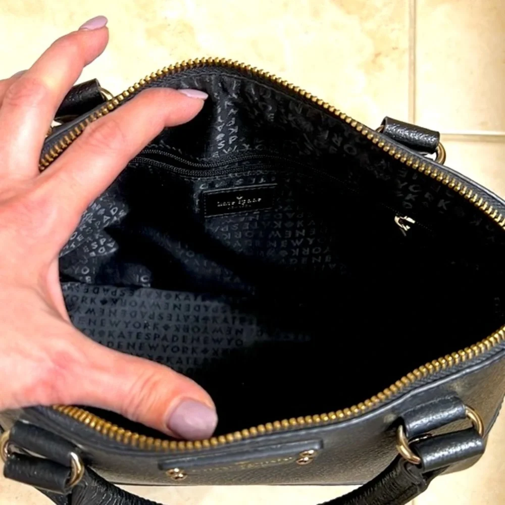 Kate Spade ♠️ New York Grove Street Carli black satchel LIKE NEW! - Picture 10 of 16